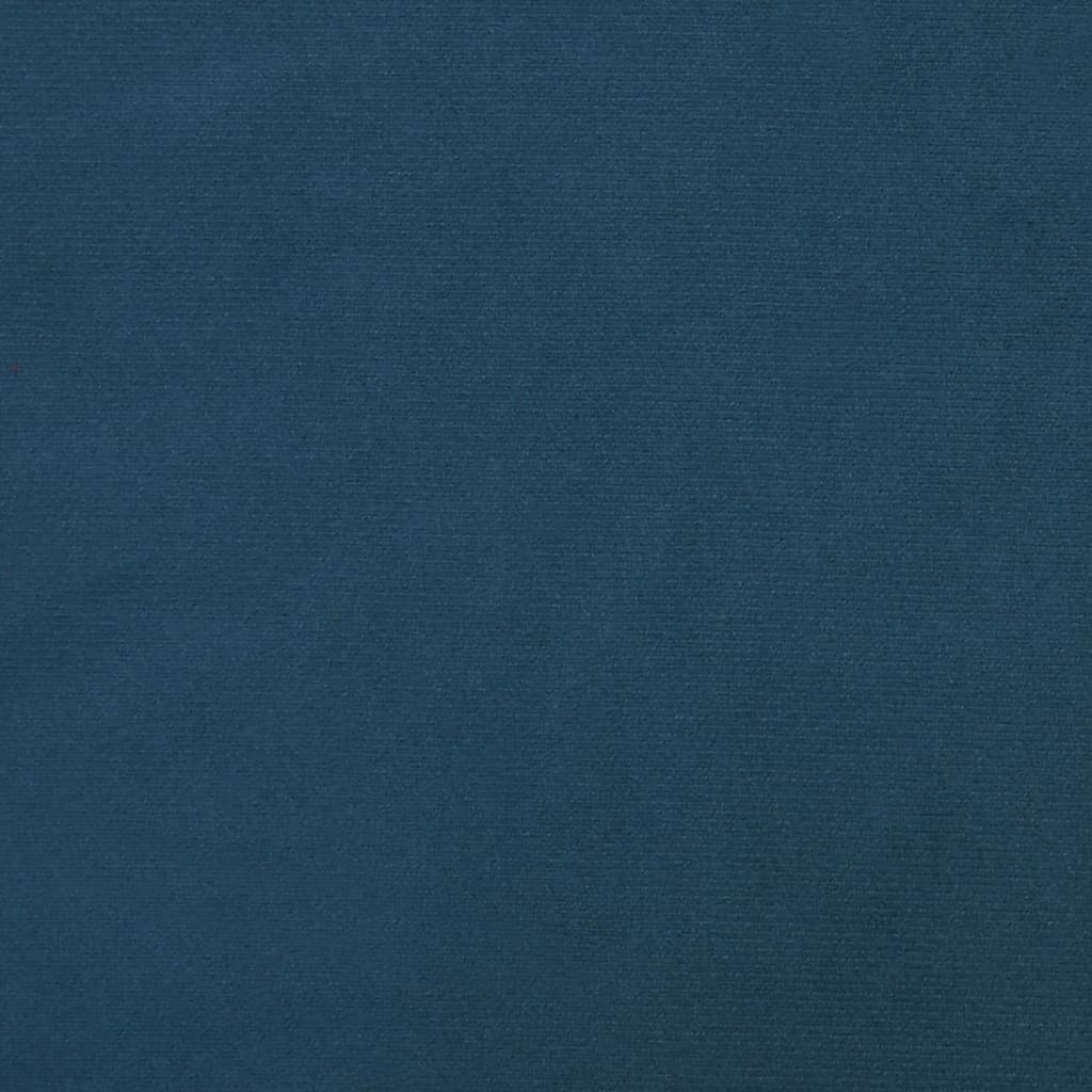 vidaXL 2místná rozkládací pohovka modrá samet