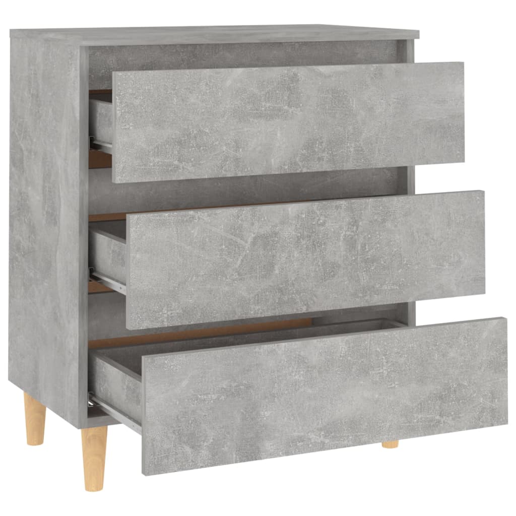 vidaXL Příborník betonově šedý 60 x 35 x 69 cm dřevotříska