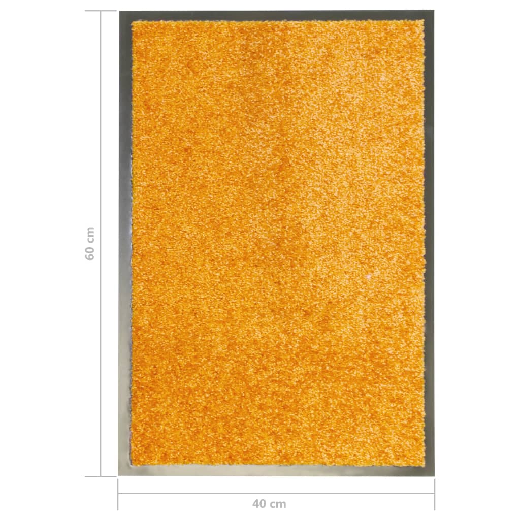 vidaXL Rohožka pratelná oranžová 40 x 60 cm