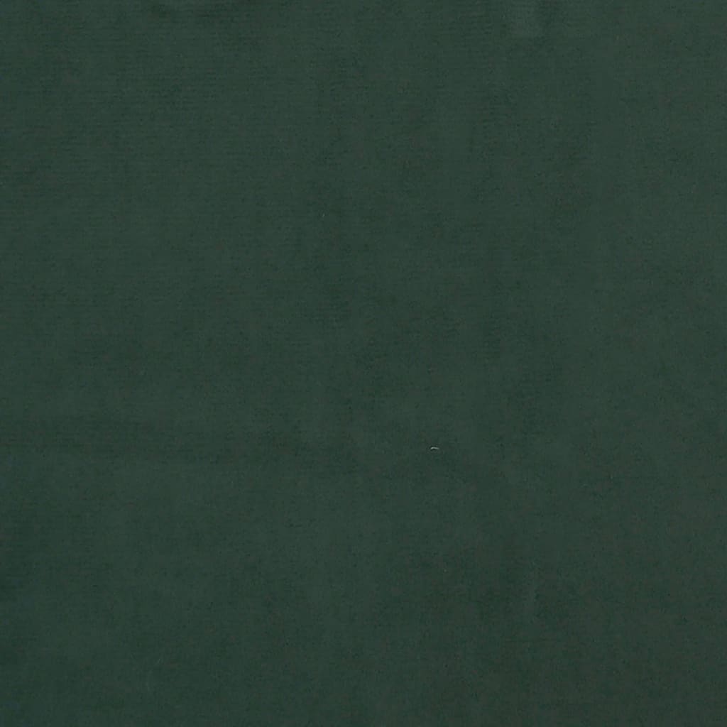 vidaXL Taštičková matrace tmavě zelená 100 x 200 x 20 cm samet
