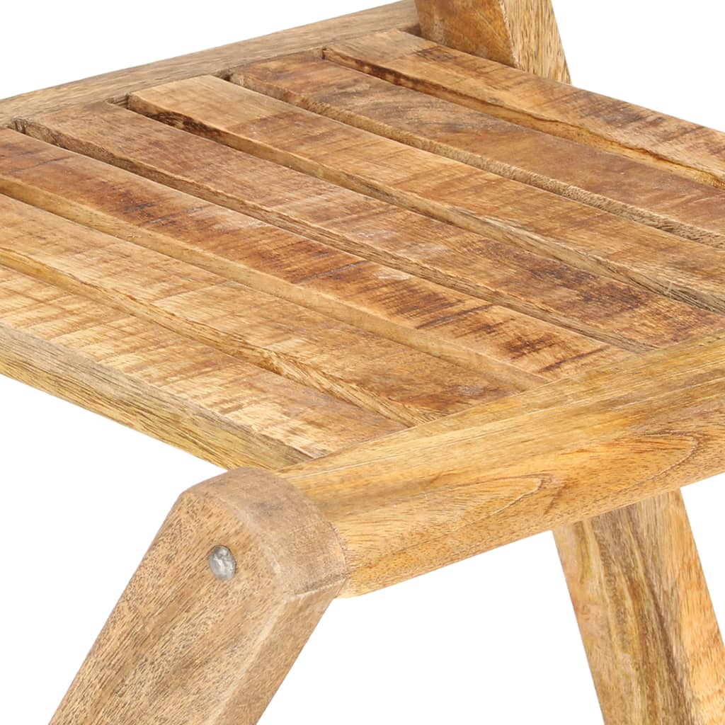 vidaXL Skládací zahradní barové židle 2 ks masivní mangovníkové dřevo
