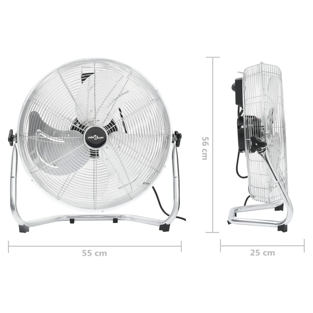 vidaXL Podlahový ventilátor 3 rychlosti 55 cm 100 W