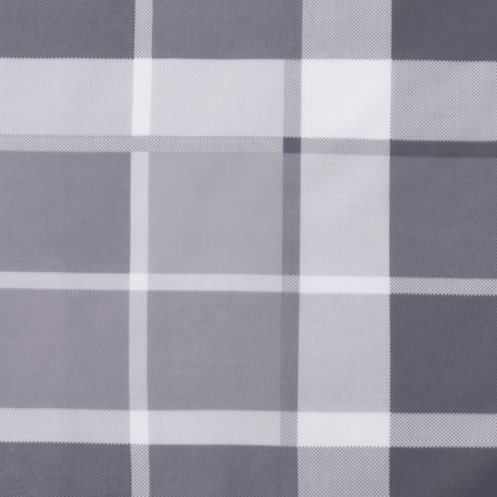 vidaXL Poduška na palety šedá károvaná 80 x 80 x 12 cm textil