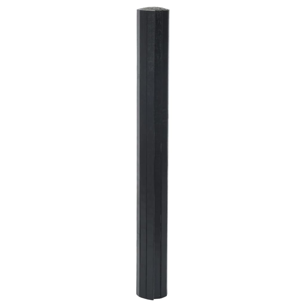 vidaXL Koberec obdélníkový černý 70 x 200 cm bambus