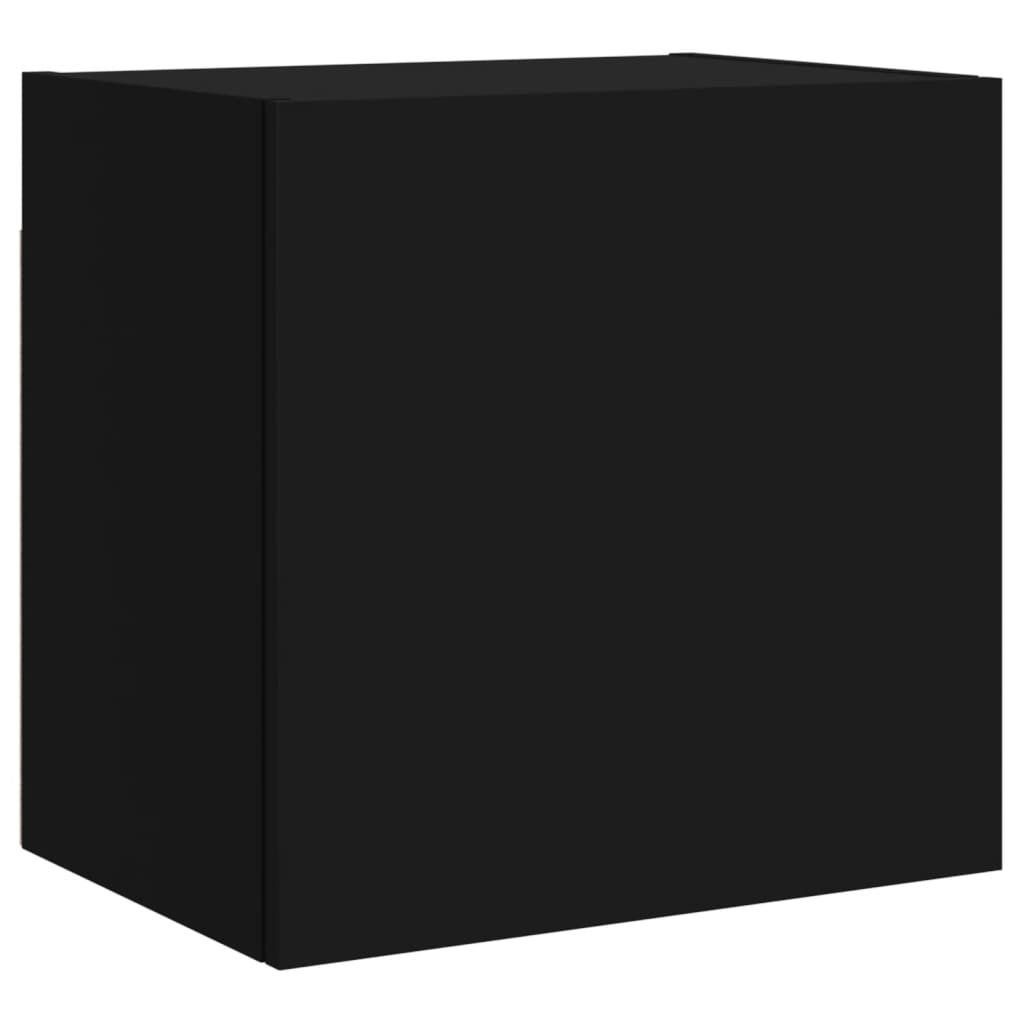 vidaXL 4dílná obývací stěna černá kompozitní dřevo