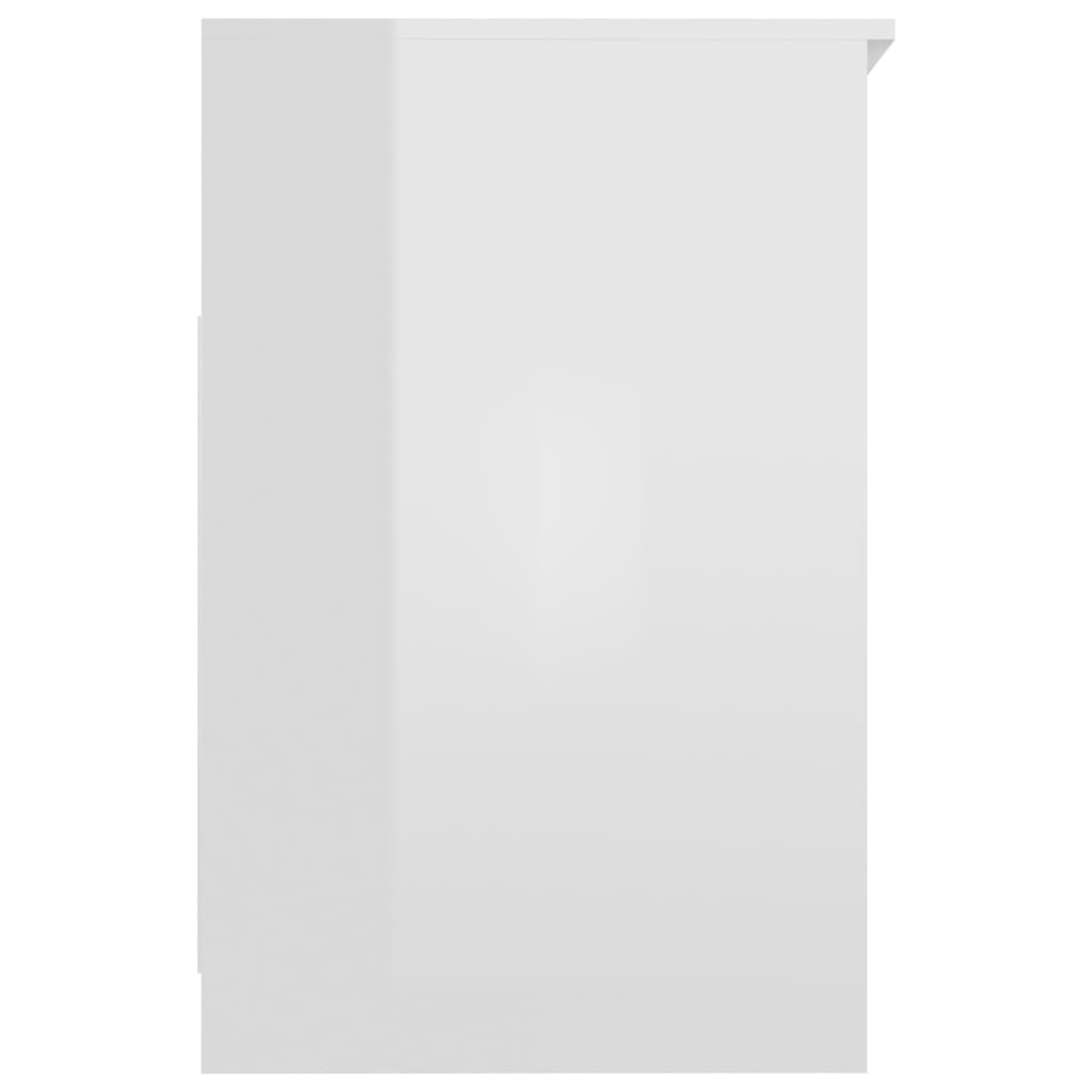 vidaXL Komoda se zásuvkami bílá s leskem 40x50x76 cm kompozitní dřevo