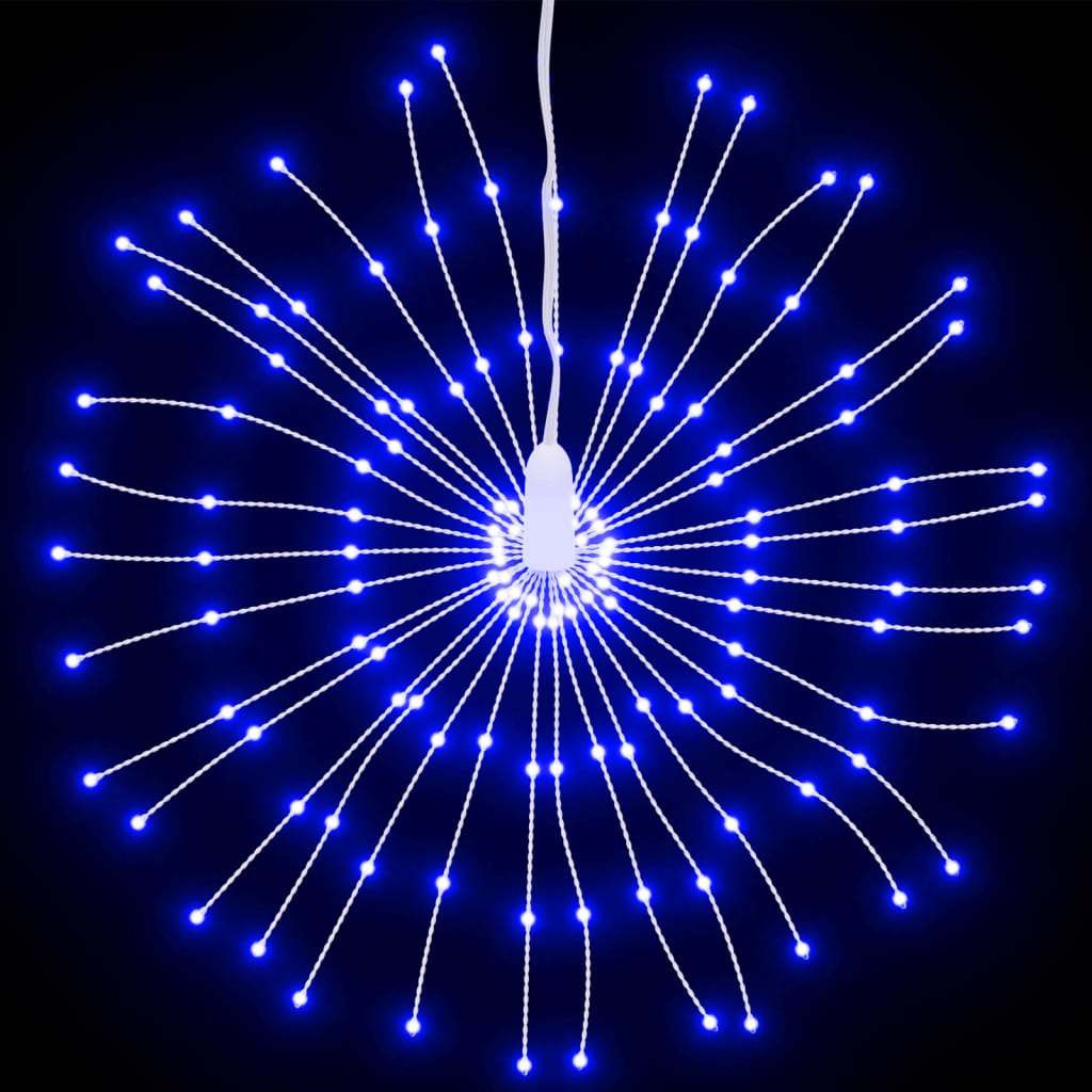 vidaXL Vánoční hvězdicové světlo 140 modrých LED diod 17 cm