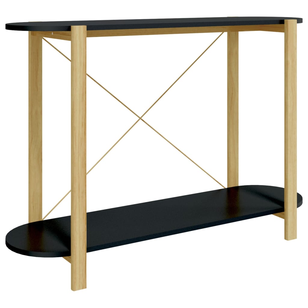 vidaXL Konzolový stolek černý 110 x 38 x 75 cm kompozitní dřevo