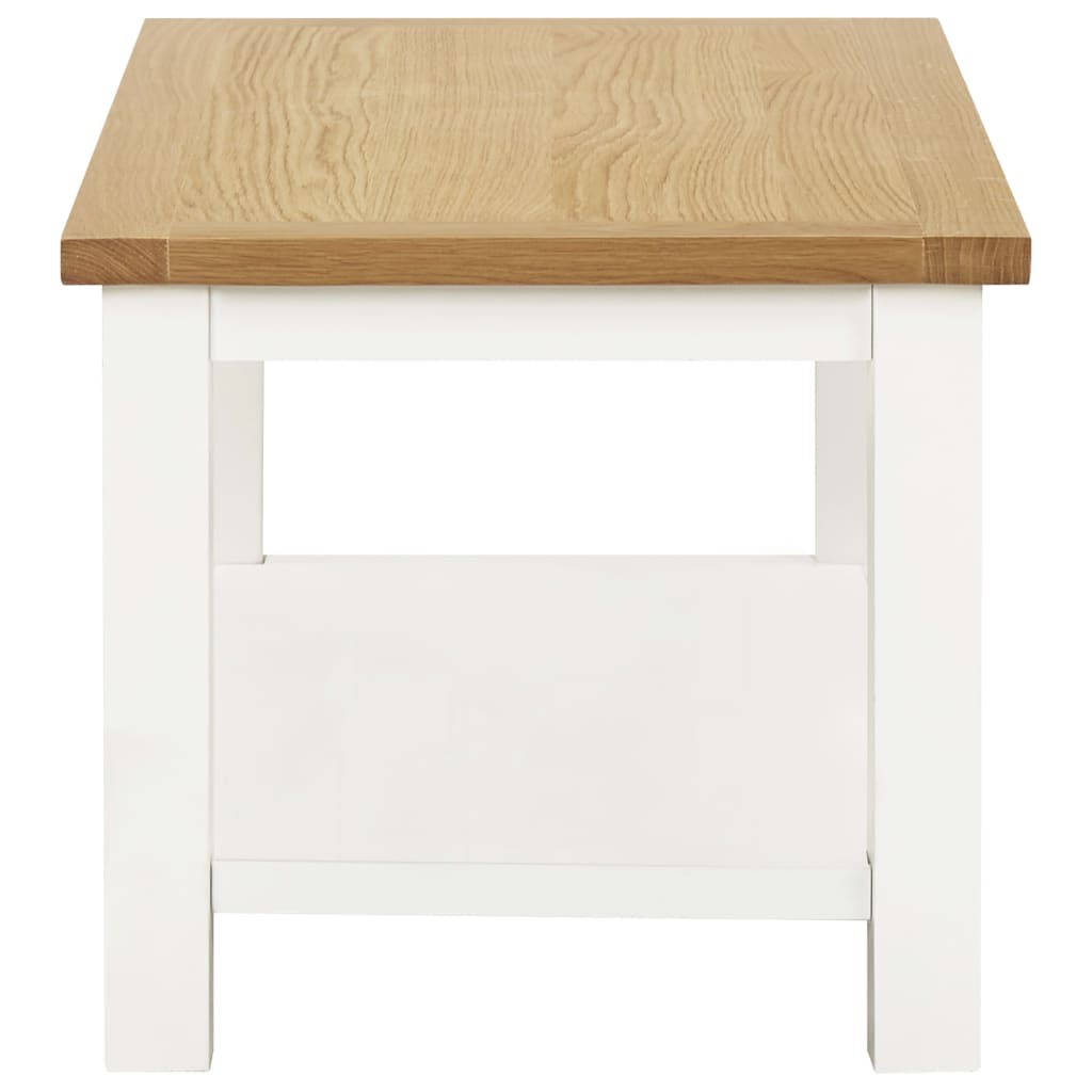 vidaXL Konferenční stolek 90 x 45 x 40 cm masivní dubové dřevo