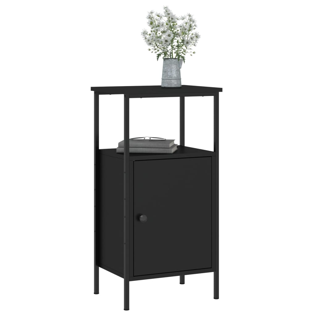 vidaXL Noční stolek černý 41 x 31 x 80 cm kompozitní dřevo