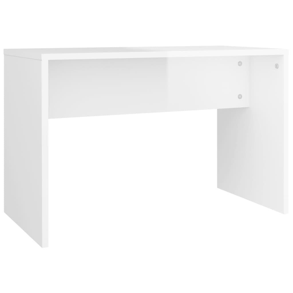 vidaXL Toaletní stolek sada bílý s vysokým leskem 86,5 x 35 x 136 cm