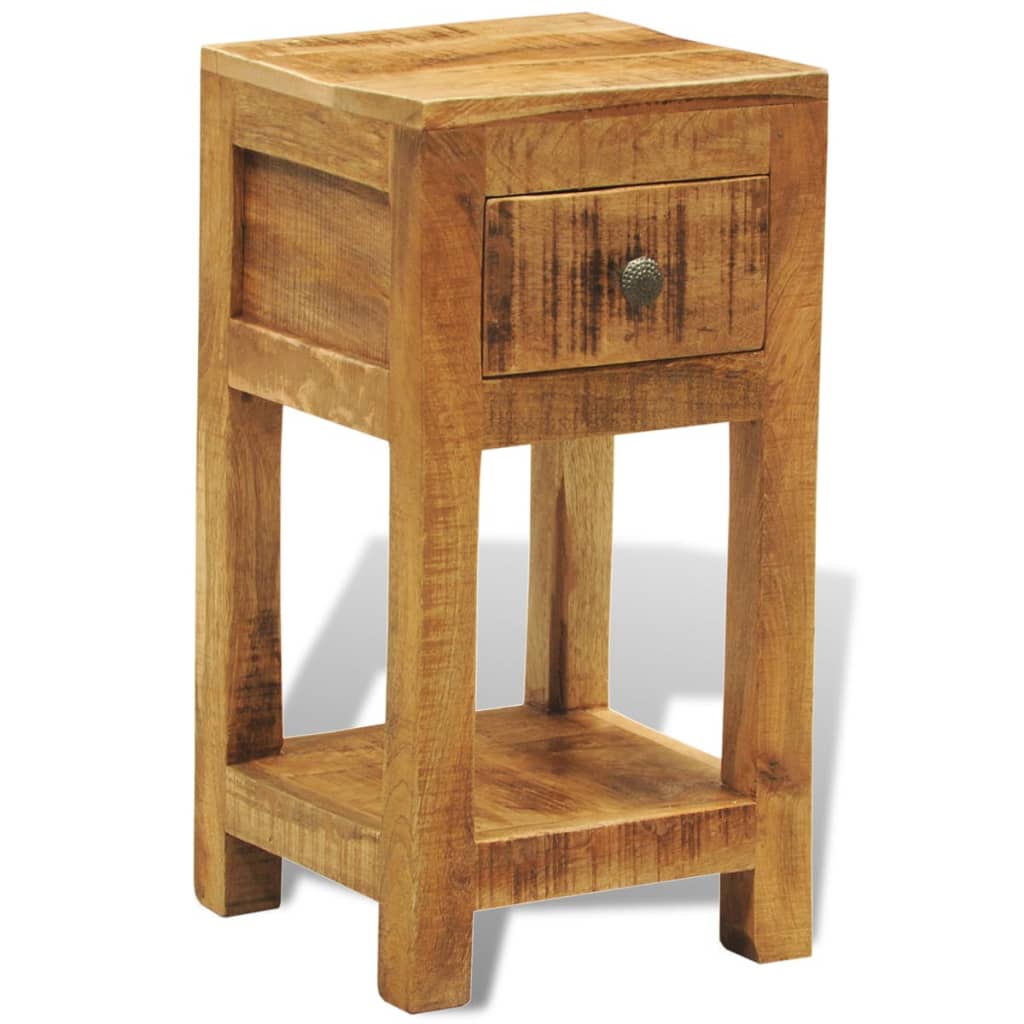 Noční /odkládací stolek z masivního dřeva, s 1 zásuvkou