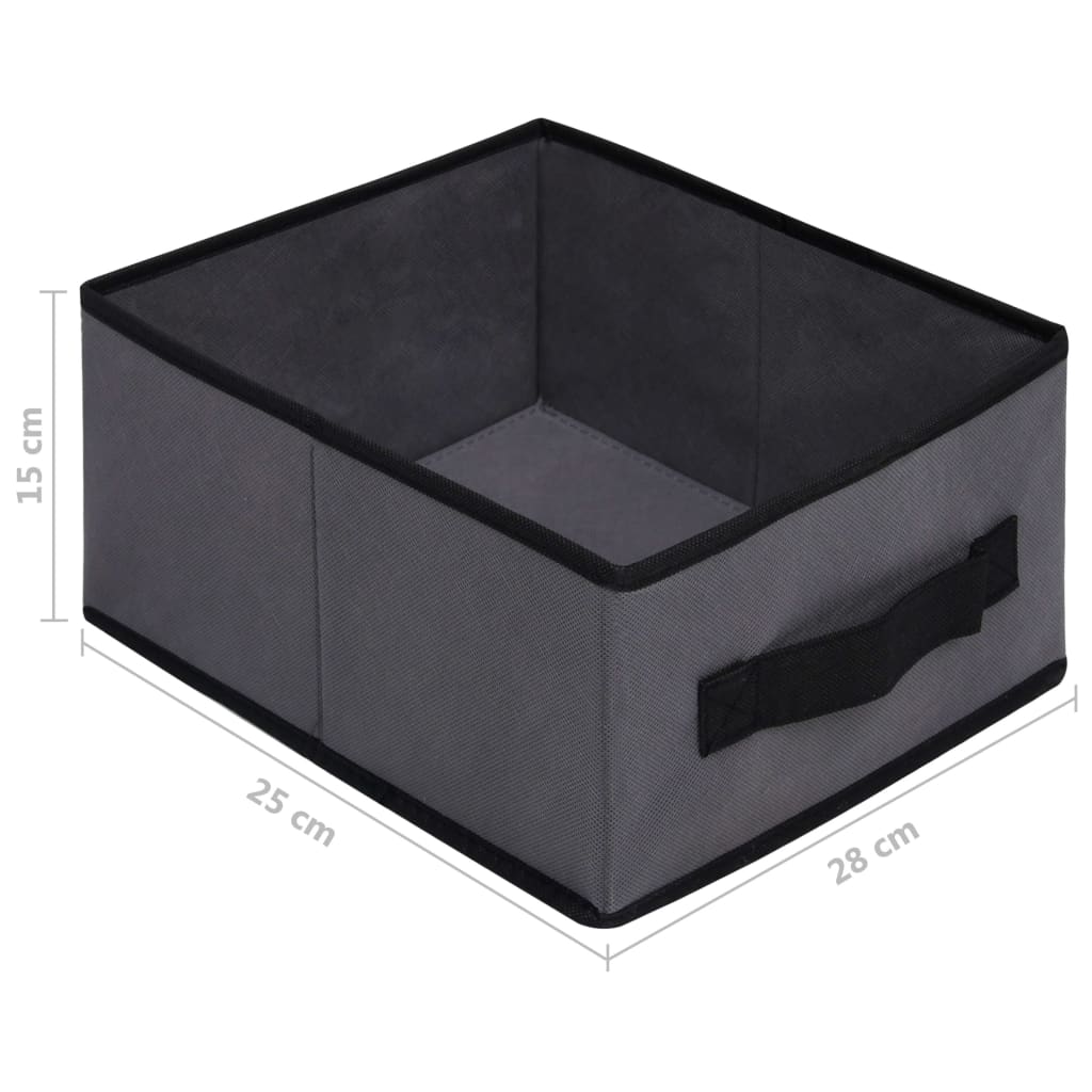 vidaXL Úložná skříňka s 6 zásuvkami 55 x 29 x 55 cm šedá ocel