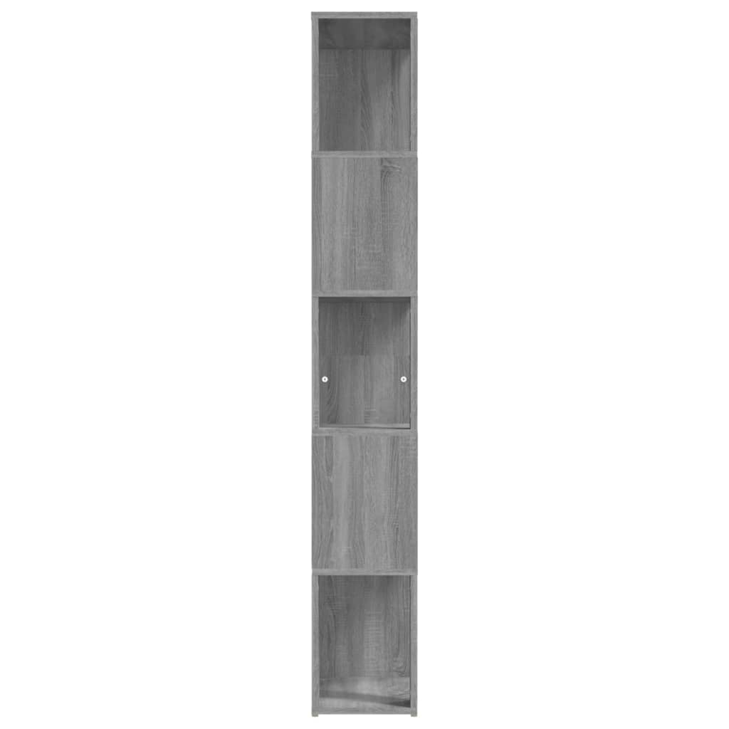 vidaXL Knihovna šedá sonoma 45 x 24 x 160 cm kompozitní dřevo