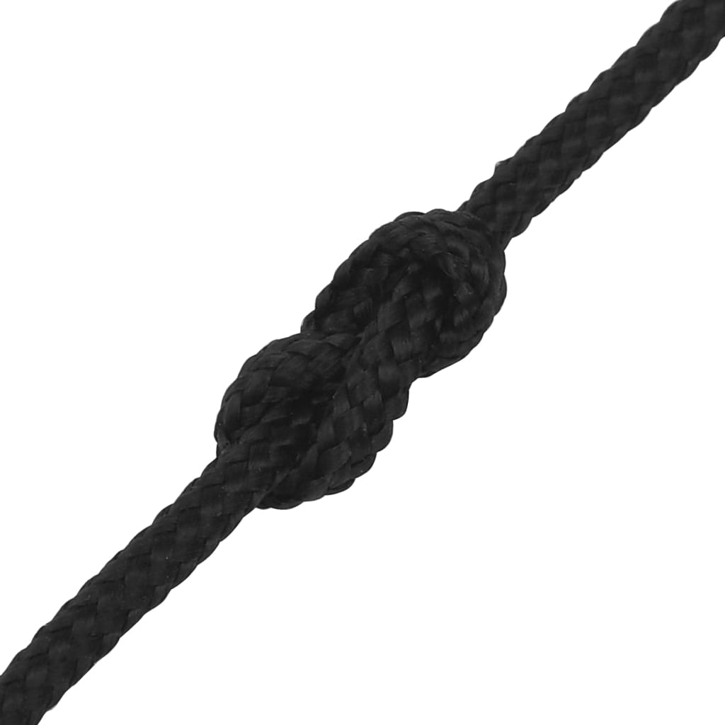 vidaXL Lodní lano celočerné 2 mm 50 m polypropylen