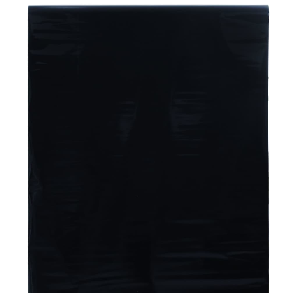 vidaXL Okenní fólie statická matná černá 90 x 1 000 cm PVC