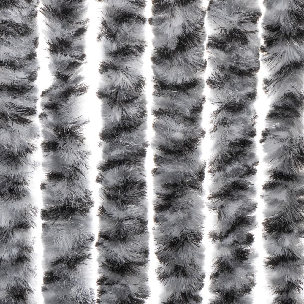 vidaXL Závěs proti hmyzu černý a bílý 100 x 230 cm žinylka