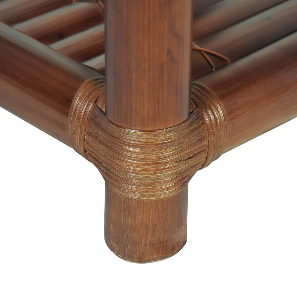 vidaXL Noční stolek 45 x 45 x 40 cm bambus tmavě hnědý