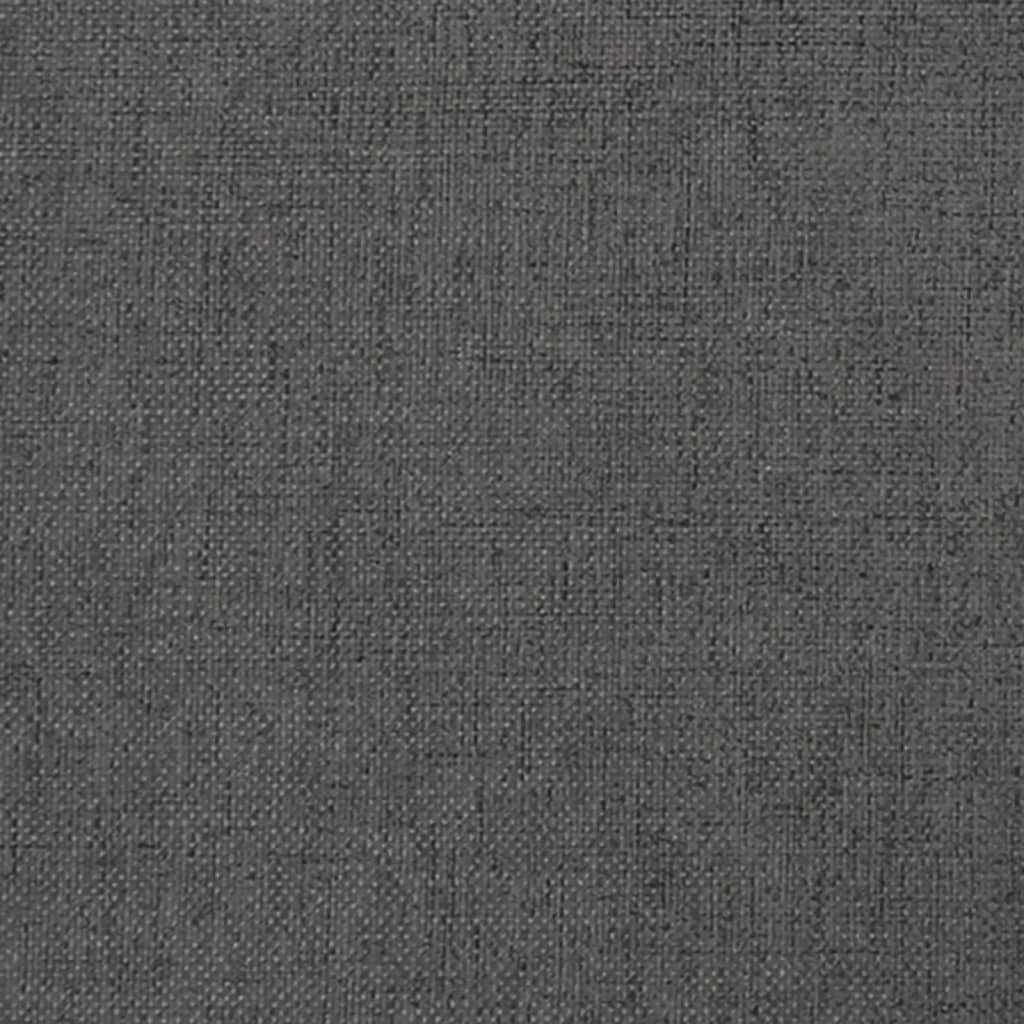 vidaXL Podnožka tmavě šedá 60x60x36 cm textil