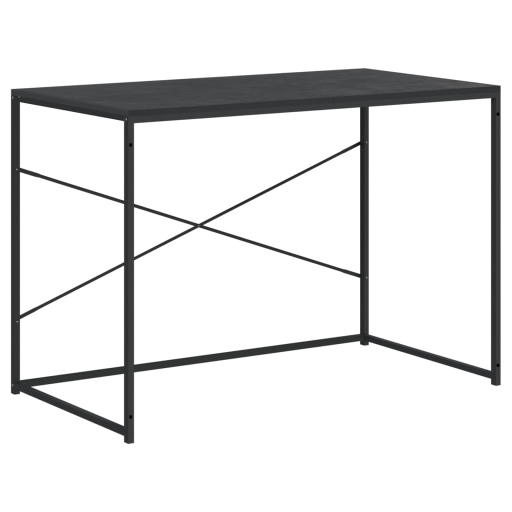 vidaXL Počítačový stůl černý 110 x 60 x 70 cm dřevotříska