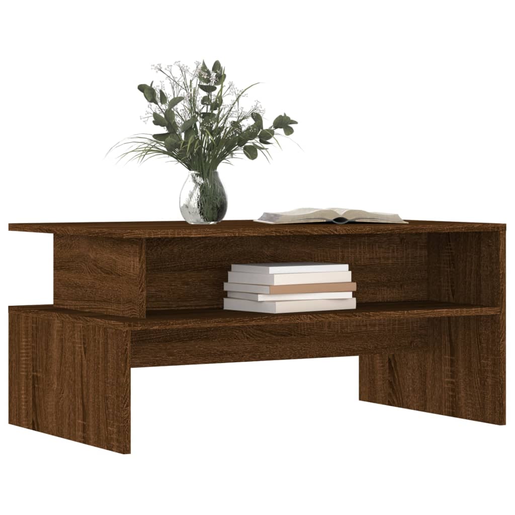 vidaXL Konferenční stolek hnědý dub 90 x 55 x 42,5 cm kompozitní dřevo