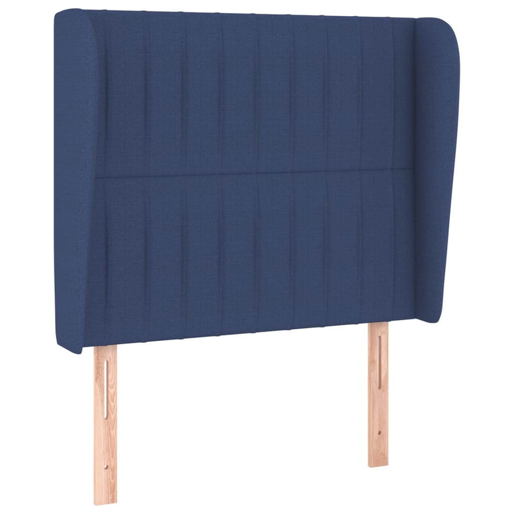 vidaXL Box spring postel s matrací modrá 80x200 cm textil