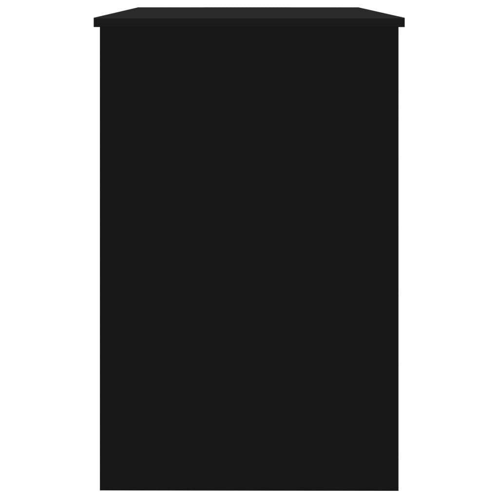 vidaXL Psací stůl černý 100 x 50 x 76 cm dřevotříska