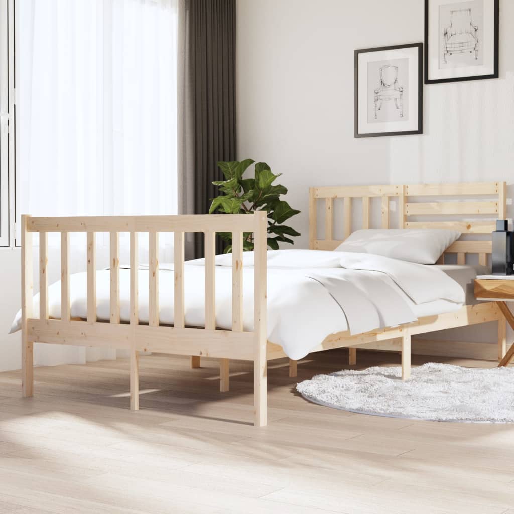 vidaXL Rám postele 120 x 190 cm Small Double masivní dřevo