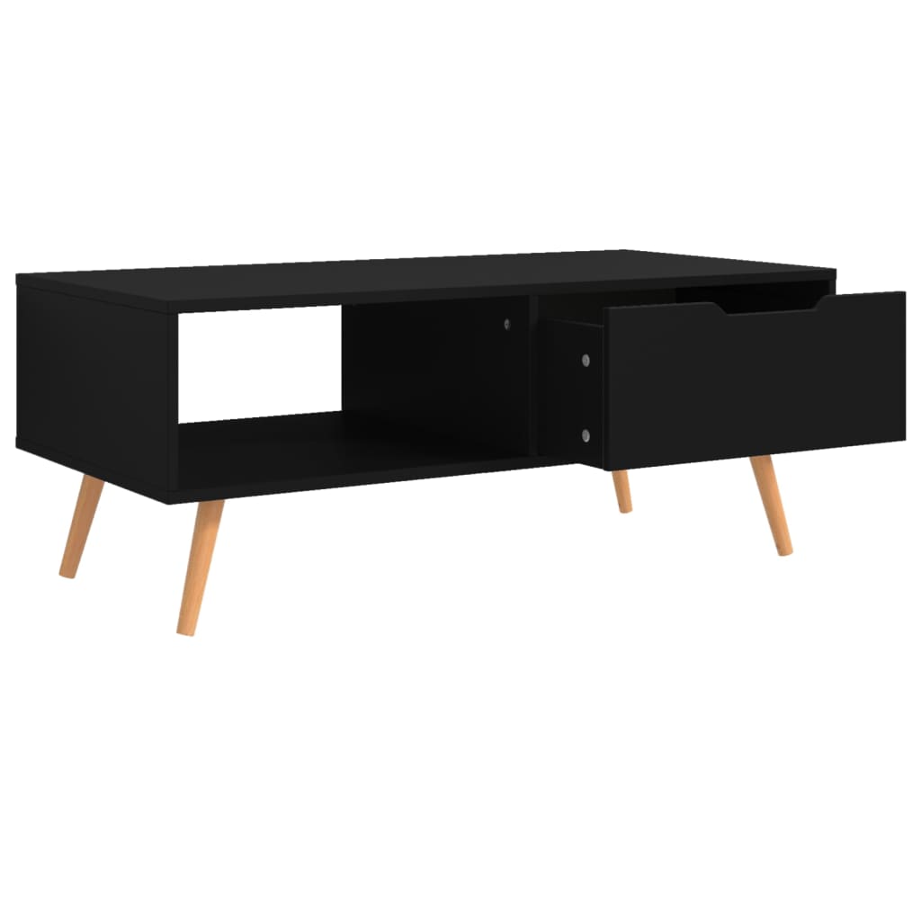 vidaXL Konferenční stolek černý 100 x 49,5 x 43 cm dřevotříska