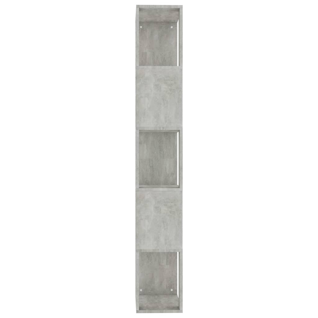 vidaXL Knihovna/zástěna betonově šedá 45 x 24 x 159 cm dřevotříska
