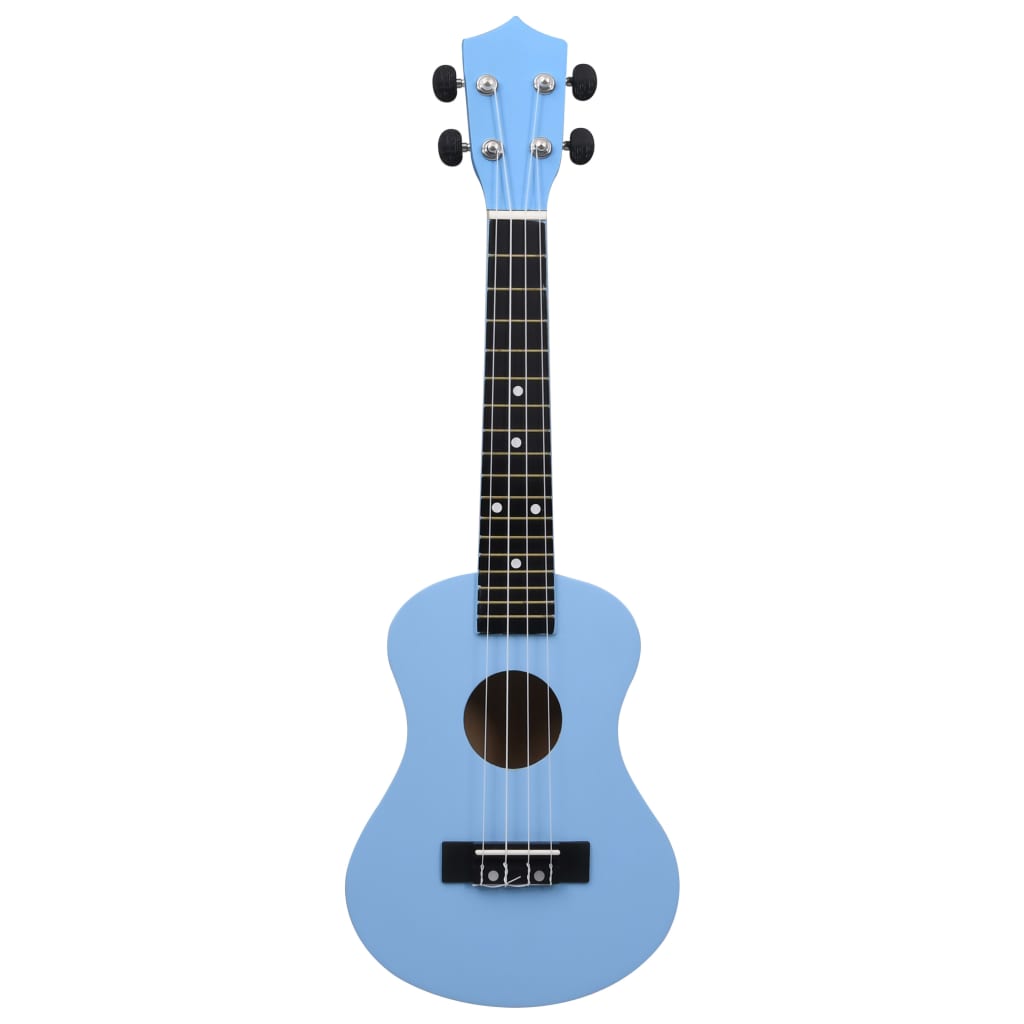 vidaXL Set soprano ukulele s obalem pro děti blankytně modré 23"