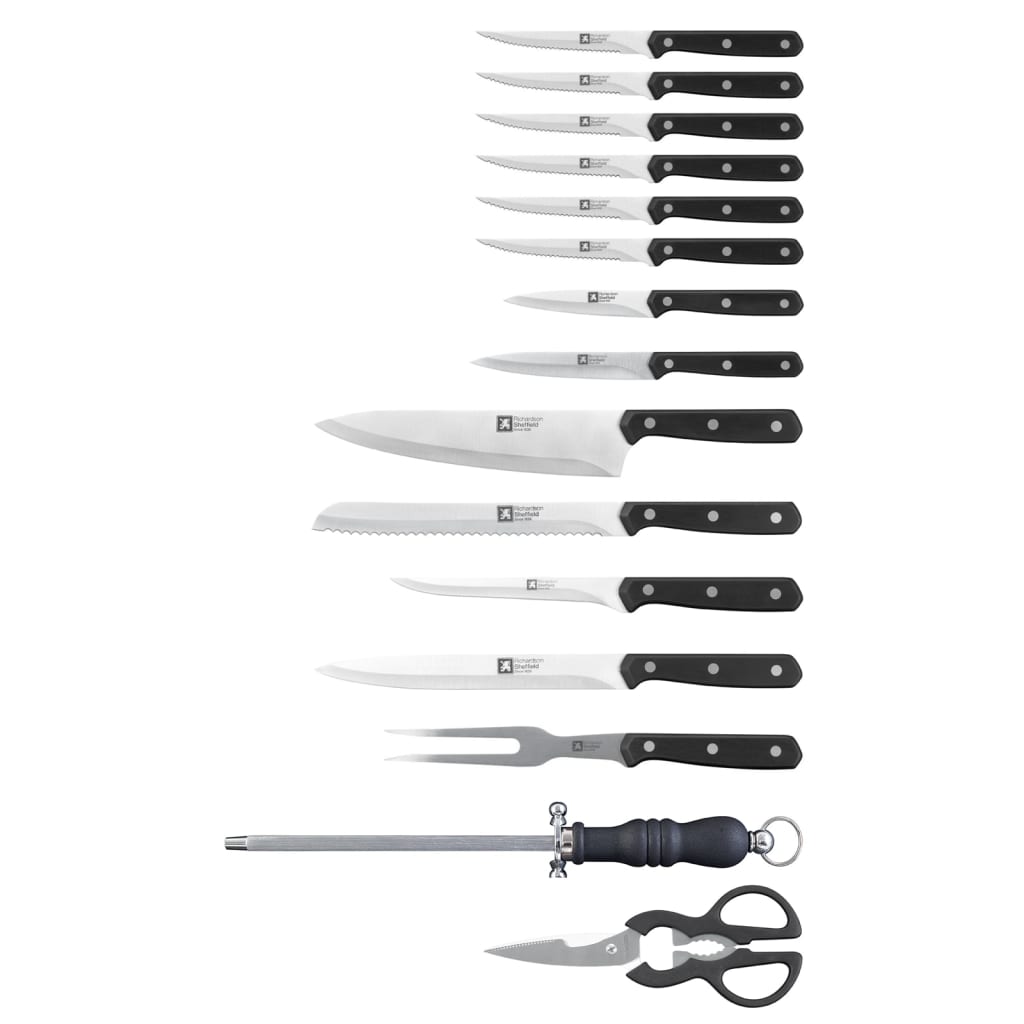 Richardson Sheffield 15dílná sada kuchyňských nožů v bloku Cucina