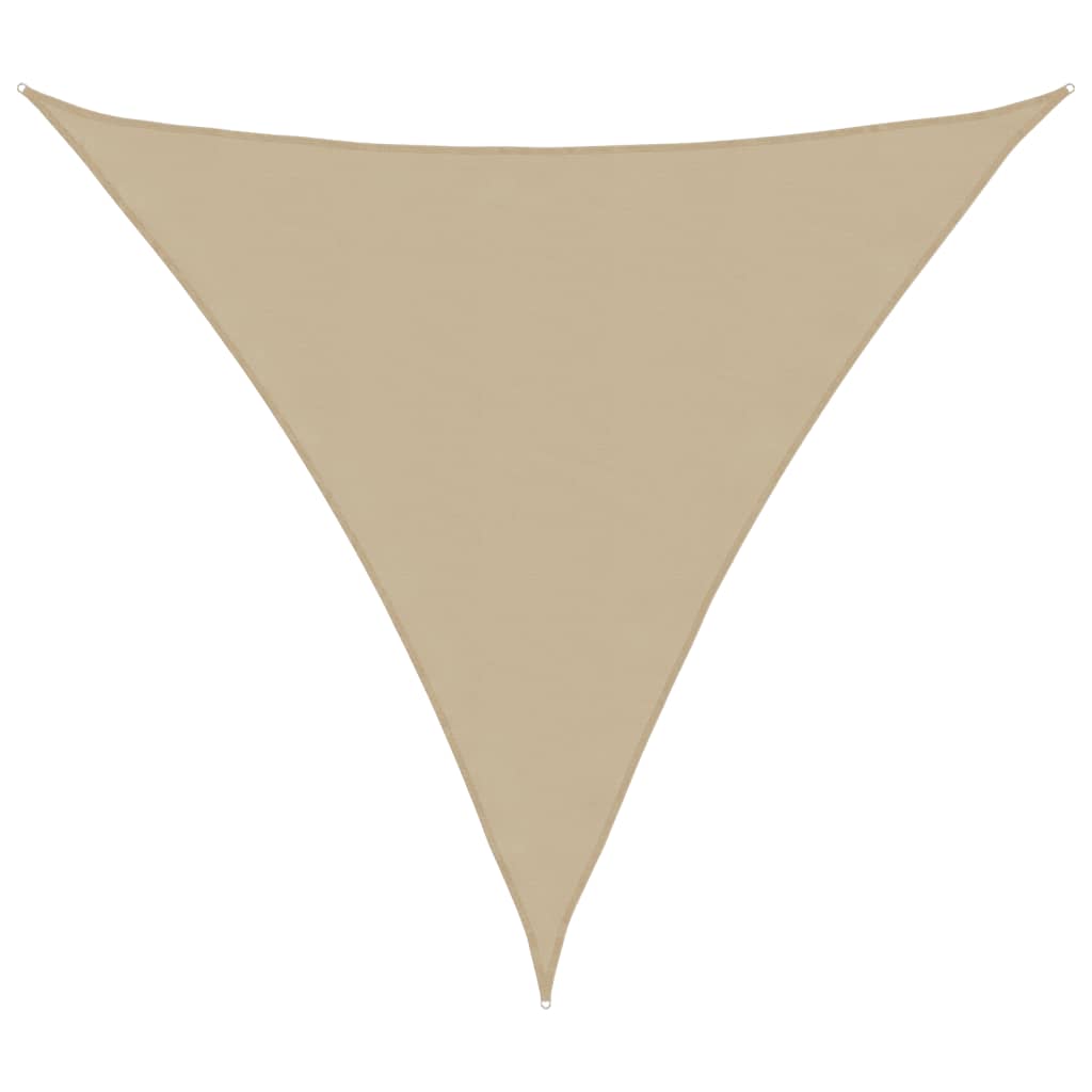 vidaXL Stínící plachta oxfordská látka trojúhelníková 3x3x3 m béžová