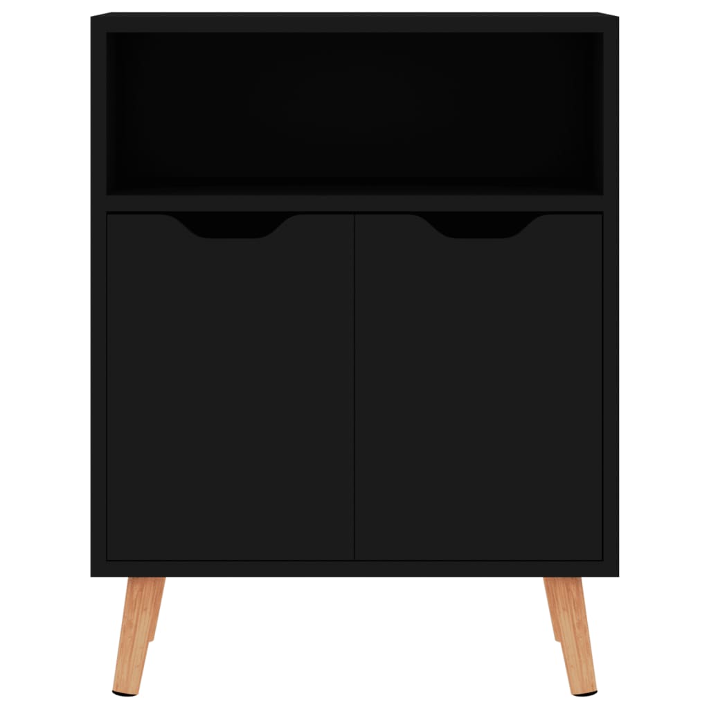 vidaXL Příborník černý 60 x 30 x 72 cm kompozitní dřevo