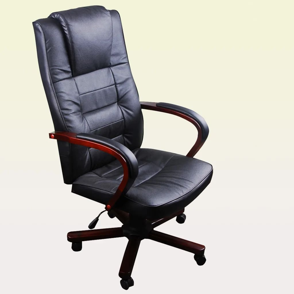 vidaXL Kancelářská židle Luxury černá