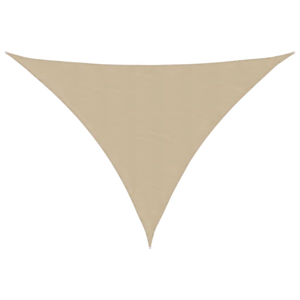 vidaXL Stínící plachta oxford trojúhelníková 3,5 x 3,5 x 4,9 m béžová