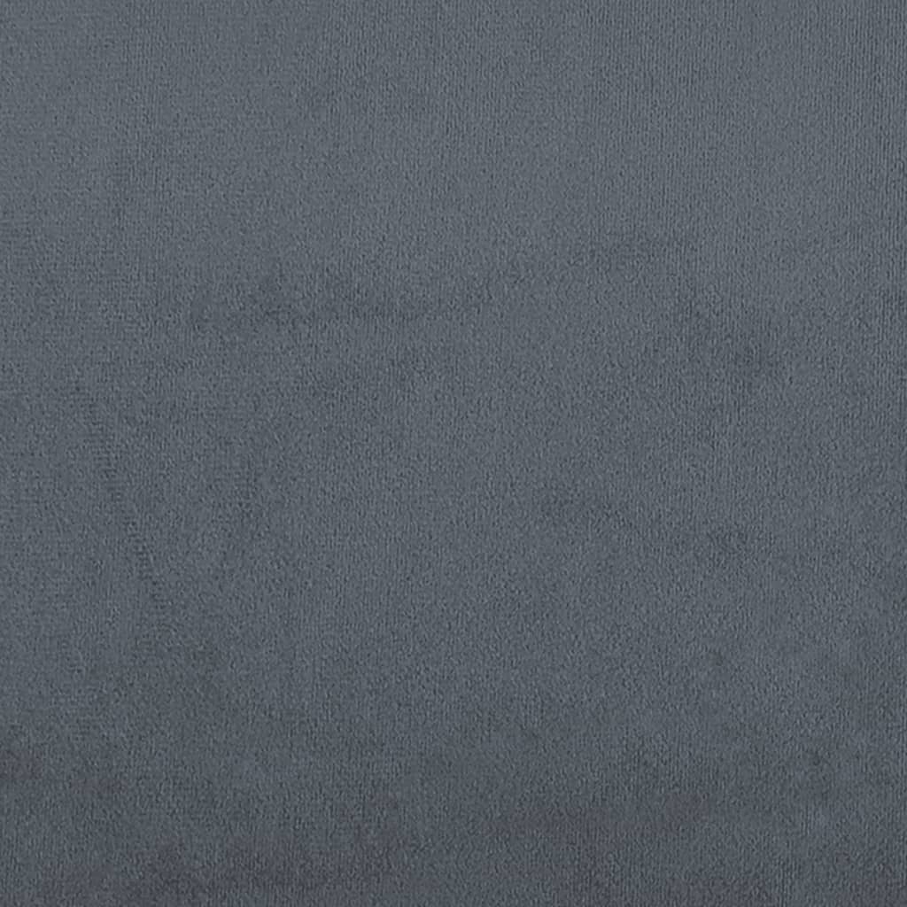 vidaXL Pohovka s polštáři 2místná tmavě šedá samet