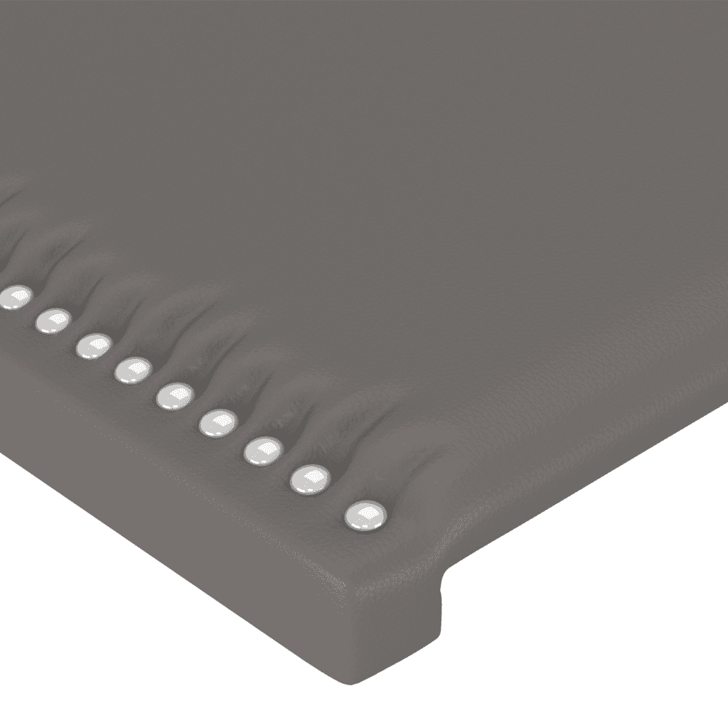 vidaXL Box spring postel s matrací šedá 80 x 200 cm umělá kůže
