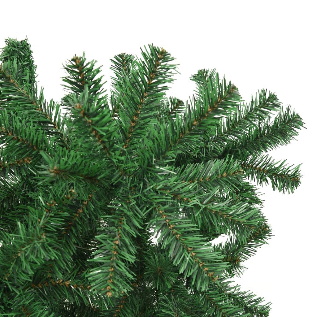 vidaXL Obrácený umělý vánoční stromek se stojanem zelený 240 cm
