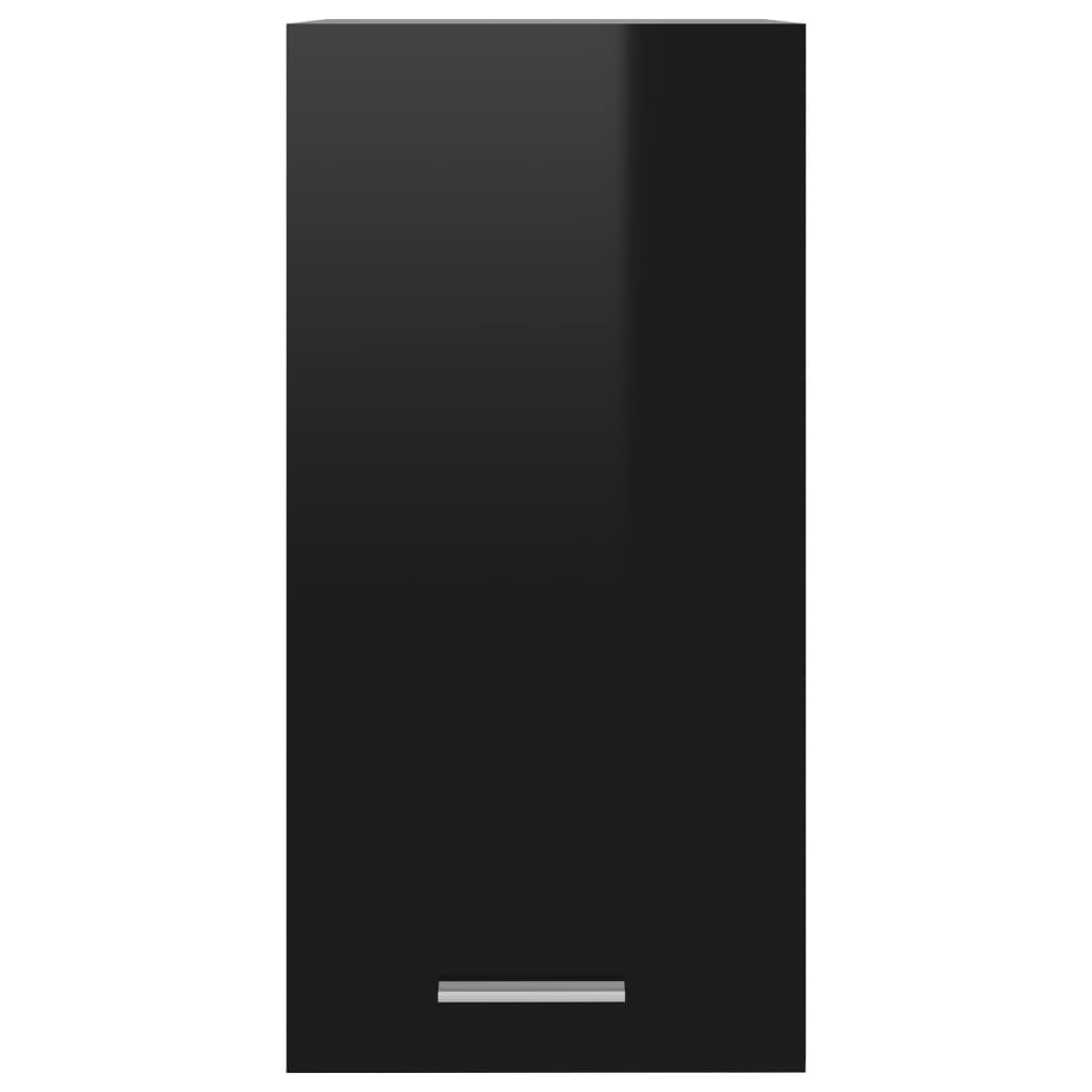 vidaXL Horní skříňka černá vysoký lesk 29,5 x 31 x 60 cm dřevotříska