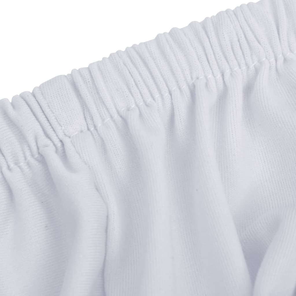 vidaXL Strečový potah na dvoumístnou pohovku bílý polyesterový žerzej