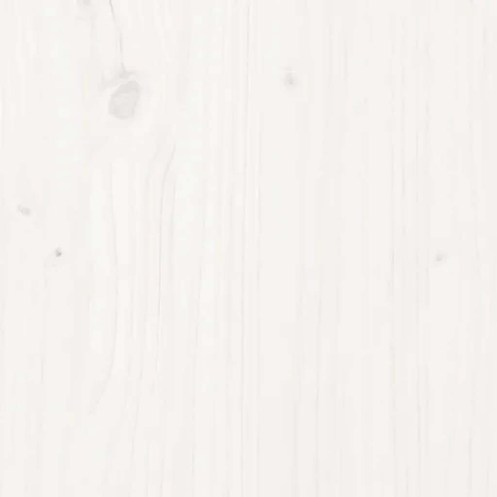 vidaXL Stolní deska bílá 40x40x2,5 cm masivní borové dřevo čtvercová