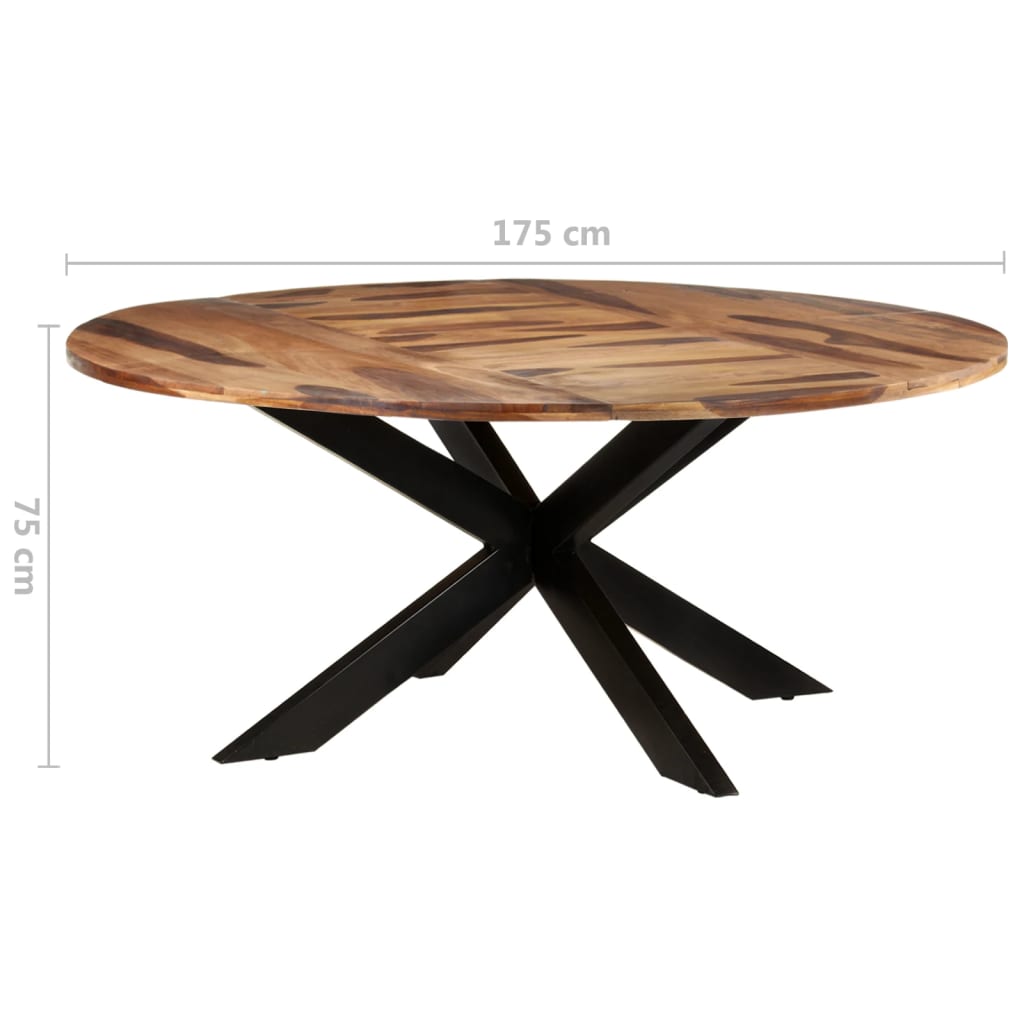 vidaXL Jídelní stůl kulatý 175 x 75 cm akácie s medovým povrchem