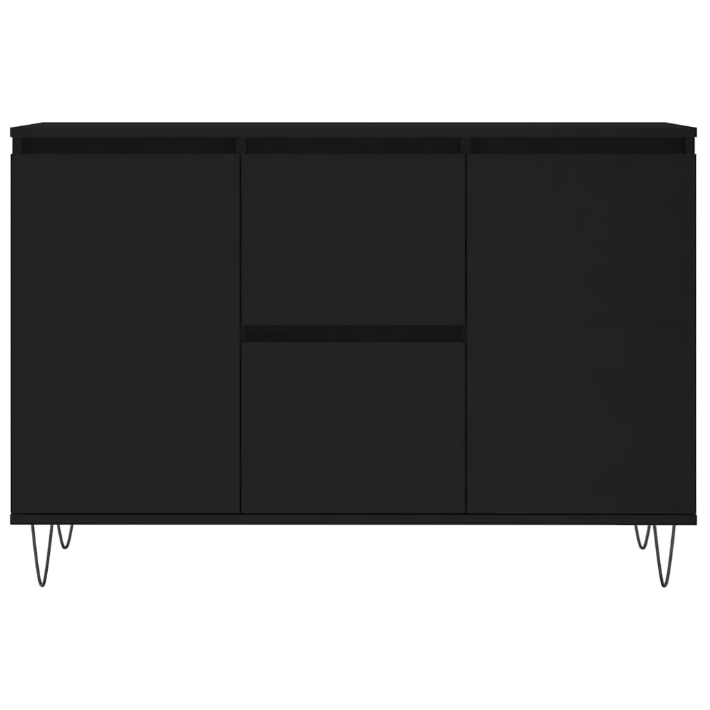 vidaXL Příborník černý 104 x 35 x 70 cm kompozitní dřevo