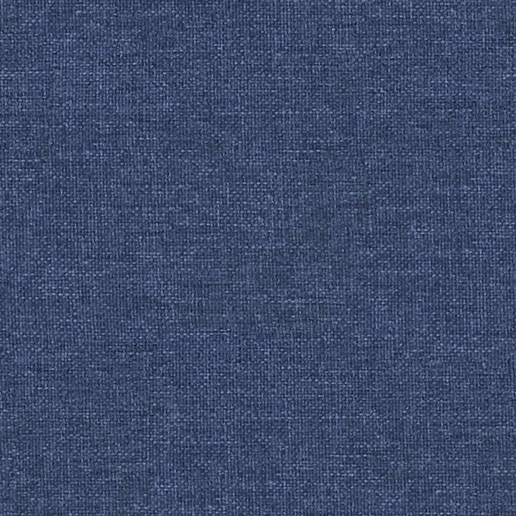 vidaXL Podnožka modrá 60x60x36 cm textil a umělá kůže