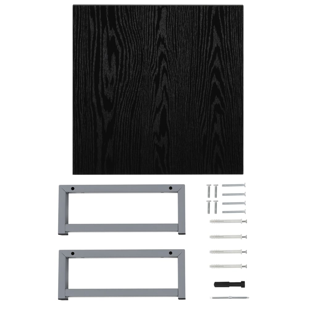 vidaXL Koupelnový nábytek černý 40 x 40 x 16,3 cm
