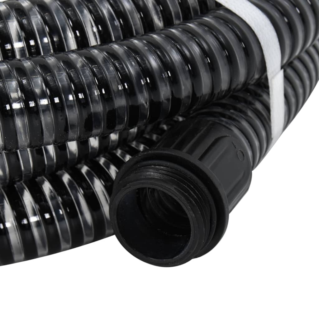 vidaXL Sací hadice s mosaznými konektory černá 1,1" 15 m PVC