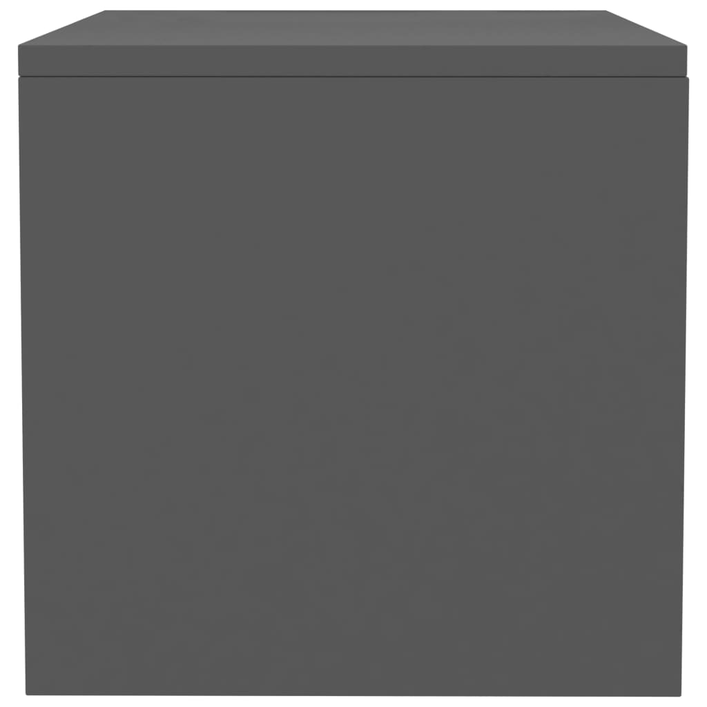 vidaXL Noční stolek šedý 40 x 30 x 30 cm dřevotříska