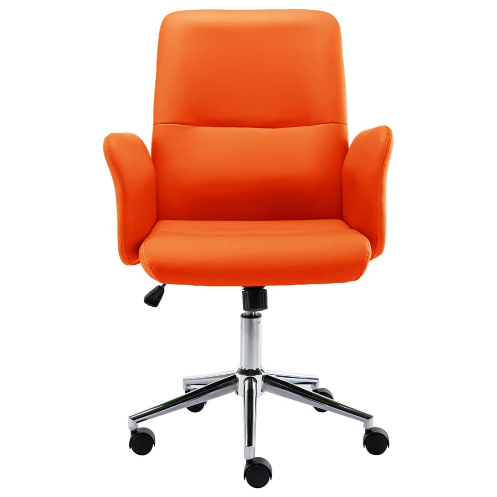 vidaXL Kancelářská židle umělá kůže oranžová