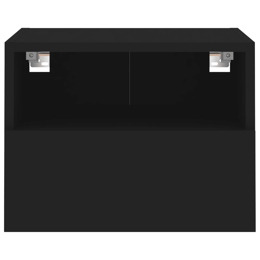 vidaXL Nástěnná TV skříňka černá 40 x 30 x 30 cm kompozitní dřevo